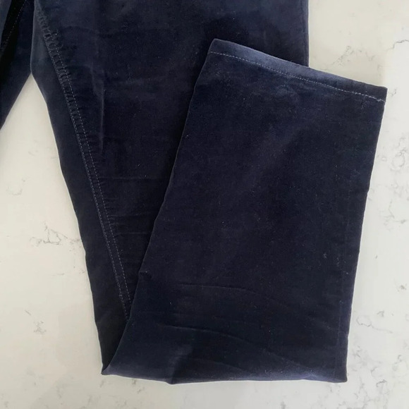 Talbots Flawless Five Pocket Petites Strght Leg Brushed Cotton Pants Navy Sz 12P - Picture 3 of 10